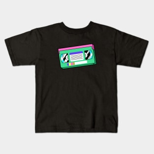 Colorful Retro VHS Tape Kids T-Shirt